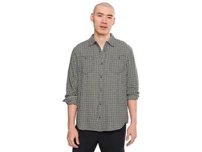 Prana Dolberg Flannel Shirt Men's Long Sleeve Button Up Chamois: Lg In Gray