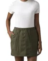 Prana Double Peak Skort Women Green Stretch Elastic Waist Slash Pocket Jdm745 In Green