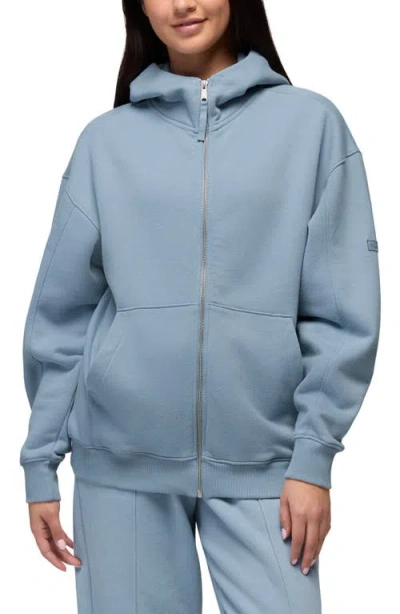 Prana Dreamfleece Full Zip Hoodie In Blue