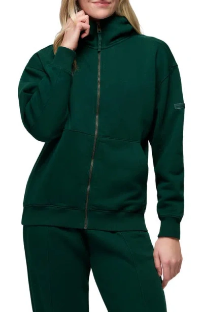 Prana Dreamfleece Full Zip Hoodie In Green