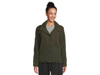 Prana Encinitas Fleece Jacket In Green