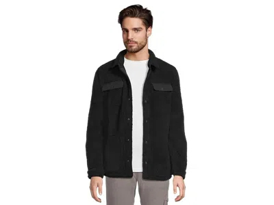 Prana Encinitas Fleece Shacket In Black