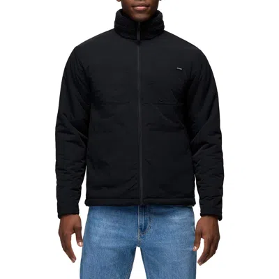 Prana Encinitas Reversible Jacket In Black/black
