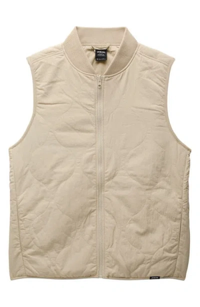 Prana Encinitas Reversible Quilted Vest In Sandstone