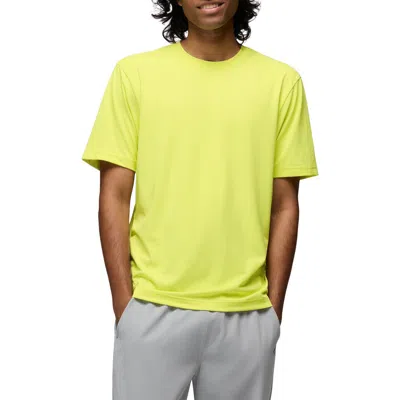 Prana Equalize Crewneck T-shirt In Yellow