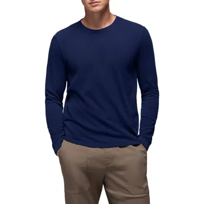 Prana Everyday Long Sleeve Regenerative Organic Cotton T-shirt In Blue