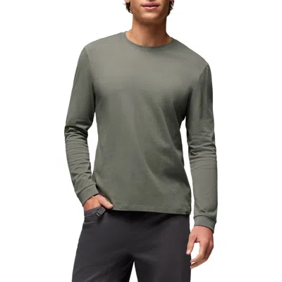 Prana Everyday Long Sleeve Regenerative Organic Cotton T-shirt In Green
