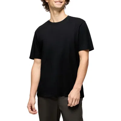 Prana Everyday Short Sleeve Regenerative Organic Cotton T-shirt In Black