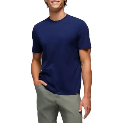Prana Everyday Short Sleeve Regenerative Organic Cotton T-shirt In Blue