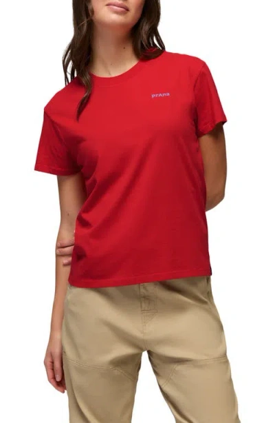Prana Everyday Sundown Graphic T-shirt In Red