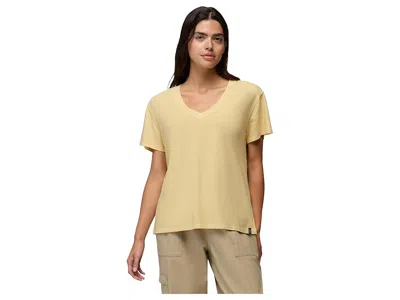 Prana Everyday V-neck T-shirts In Yellow