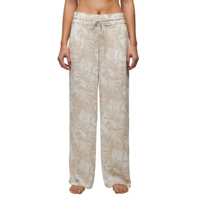 Prana Fernie Beach Pant In Soft White Seaside In Multi