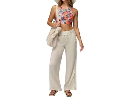 Prana Fernie Beach Pants In Soft White Seaside
