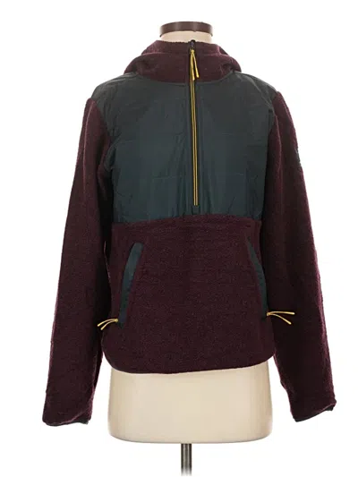 Prana Fleece Jacket In Burgundy