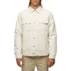 Prana Grover Flannel Lined Canvas Jacket In Chalk