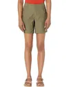 Prana Halle Ii Shorts Women's W16-07 Slate Green Stretch Zip Fly Chino Erk335 (green,regular,w16-07) In Green