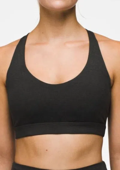 Prana Heavana Everyday Bra In Black Heather