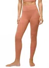 Prana Heavana Pocket Leggings In Terracotta Heather In Orange