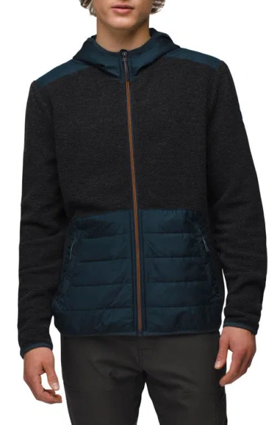 Prana Incrediwool Quilted Jacket In Charcoal