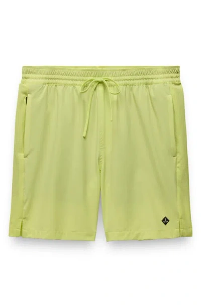 Prana Intrinsic Breathe Lined Shorts In Green