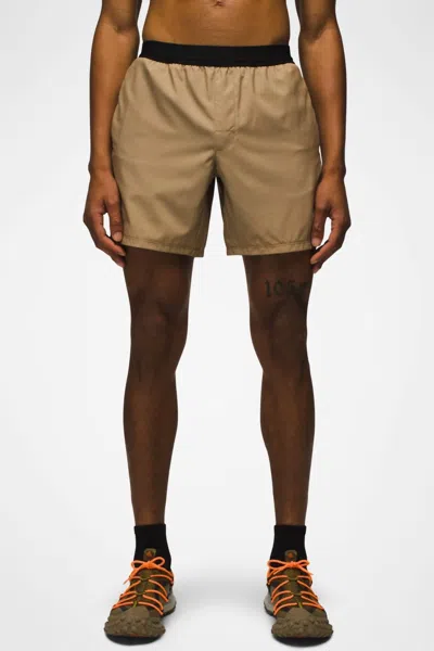 Prana Intrinsic Lined Short In Nomad In Beige