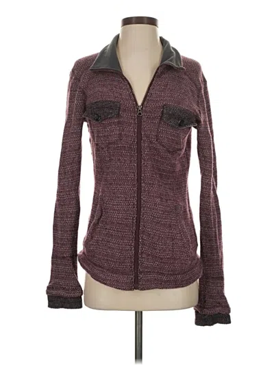 Pre-owned Prana Jacket In Burgundy