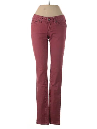 Pre-owned Prana Jeans In Burgundy