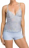 Prana Kelani Tank Bikini Top In Grey Jiggy