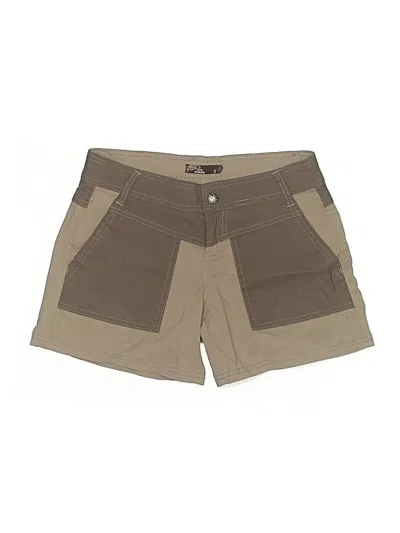 Pre-owned Prana Khaki Shorts In Brown