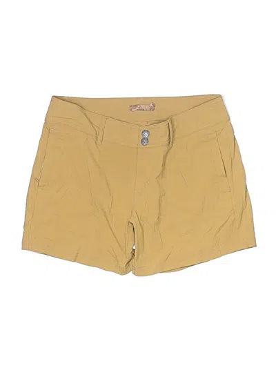 Pre-owned Prana Khaki Shorts In Gold