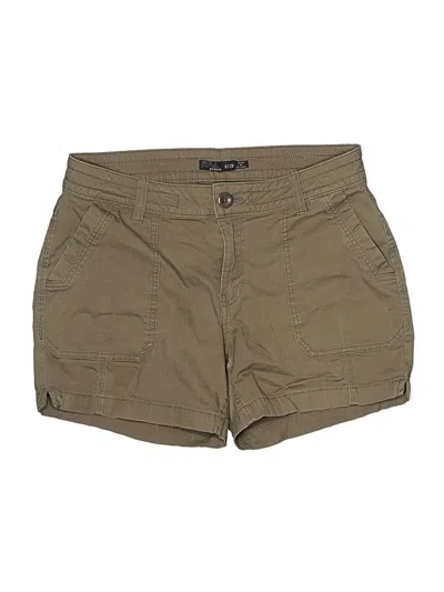Pre-owned Prana Khaki Shorts In Green