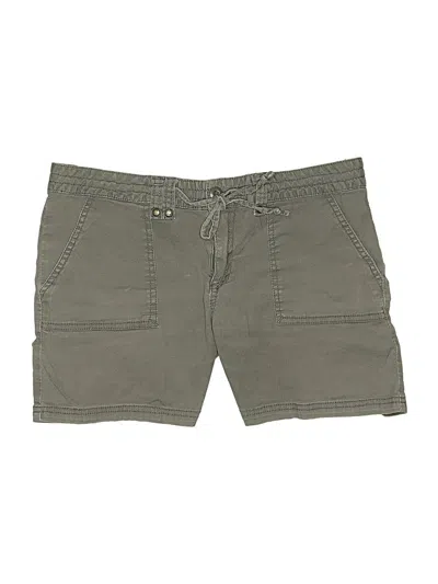 Pre-owned Prana Khaki Shorts In Green