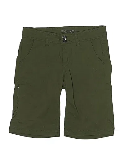 Pre-owned Prana Khaki Shorts In Green
