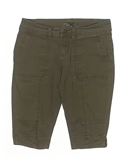 Pre-owned Prana Khaki Shorts In Green