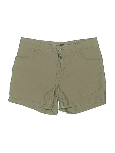 Pre-owned Prana Khaki Shorts In Green