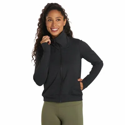 Prana Layna Performance Jacket In Black Camo