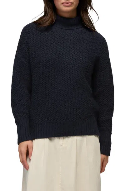 Prana Leavenworth Turtleneck Sweater In Blue