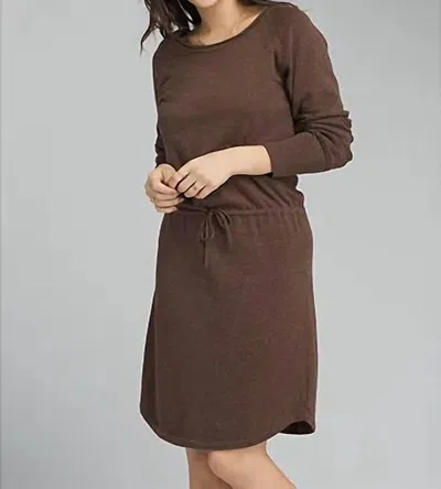 Prana Leigh Midi Dress In Wedged Wood Heather In Brown