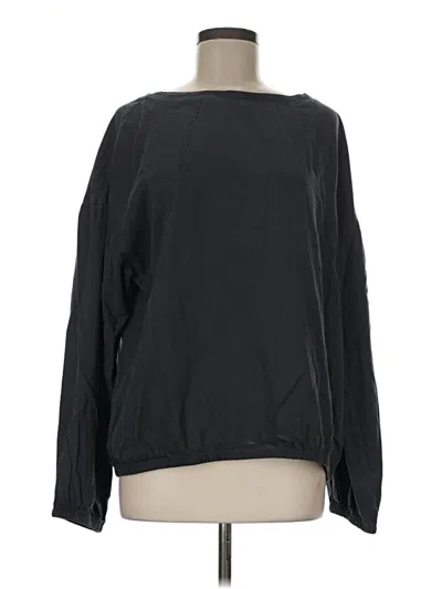 Pre-owned Prana Long Sleeve Blouse In Black