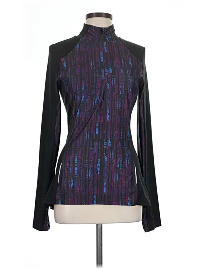 Pre-owned Prana Long Sleeve Blouse In Black