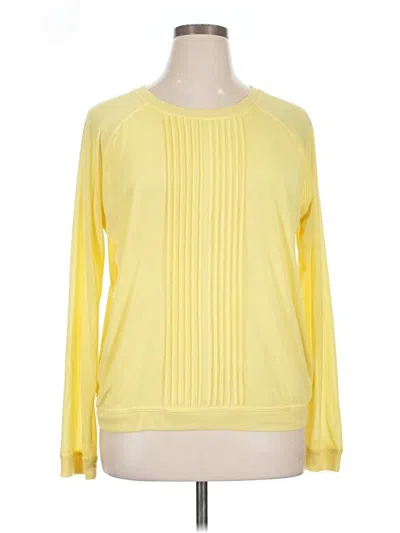 Pre-owned Prana Long Sleeve Blouse In Yellow