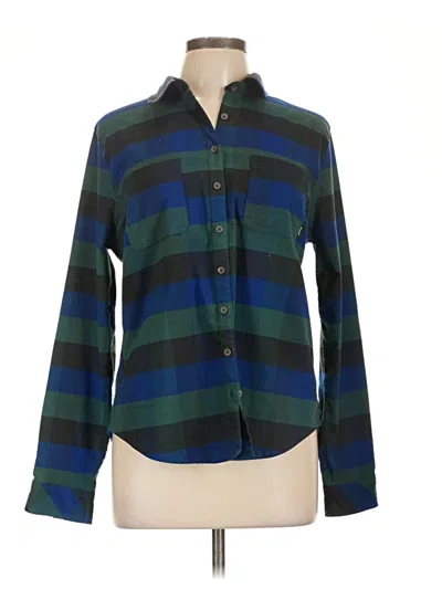 Pre-owned Prana Long Sleeve Button Down Shirt In Blue