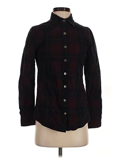 Pre-owned Prana Long Sleeve Button Down Shirt In Burgundy