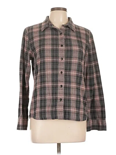 Pre-owned Prana Long Sleeve Button Down Shirt In Gray