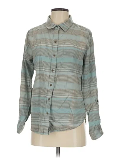 Pre-owned Prana Long Sleeve Button Down Shirt In Gray