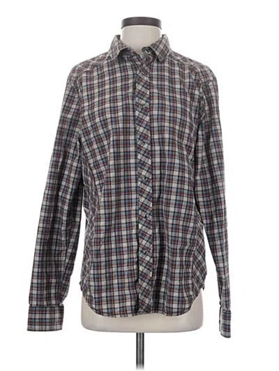 Pre-owned Prana Long Sleeve Button Down Shirt In Gray