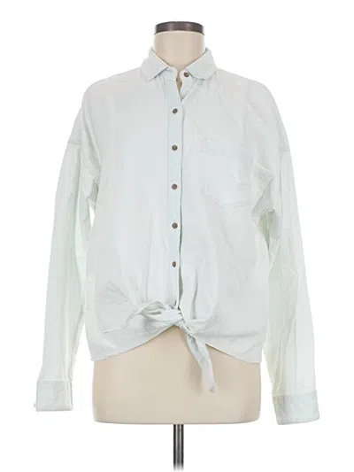 Pre-owned Prana Long Sleeve Button Down Shirt In Green