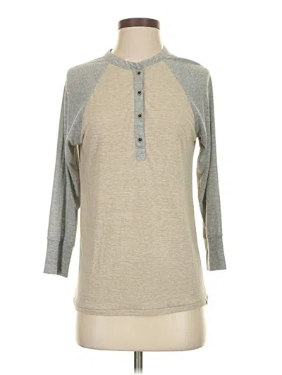 Pre-owned Prana Long Sleeve Henley Shirt In Gray