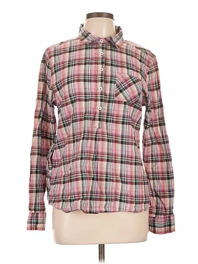 Pre-owned Prana Long Sleeve Henley Shirt In Pink