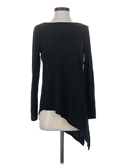 Pre-owned Prana Long Sleeve Top Black Boatneck Tops